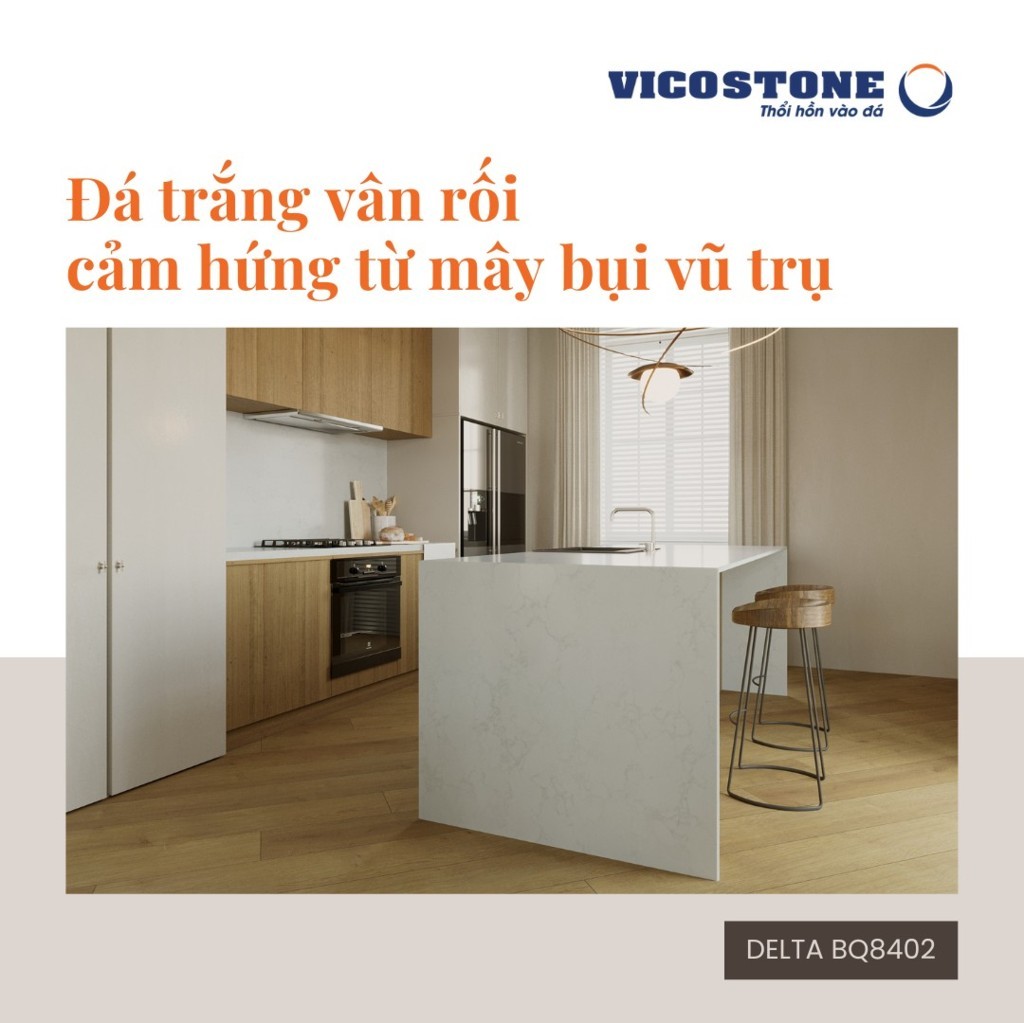 Đá trắng vân rối VIcostone Ninh Bình